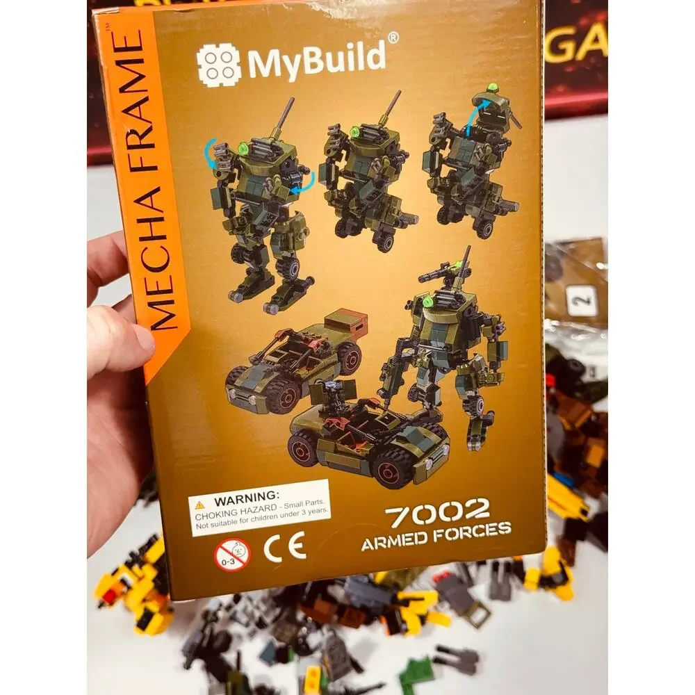 MyBuild Mecha Frame Robot Building Block Lot 7002 Ajax Keiji 2 Multi Mech